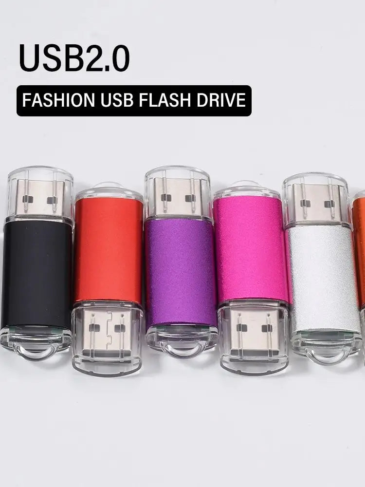 JASTER Nowe przenośne dyski flash USB Metalowy Pendrive z brelokiem Pamięć USB 64GB/32GB/16GB/8GB/4GB Pendrive U Di