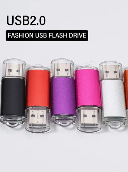 JASTER Nowe przenośne dyski flash USB Metalowy Pendrive z brelokiem Pamięć USB 64GB/32GB/16GB/8GB/4GB Pendrive U Di