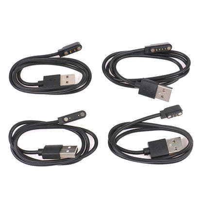 60CM Universal Smart Watch Charger Cord Magnetic Charging Cable 2/4 Pin USB Charger