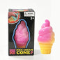 Needoh Nice Cream Cone Nice-Sicle Squishy Squeeze Toy Gradient Non-toxic for ADHD Stress Anxiety Relieve Fidget Sensory Desk Toy