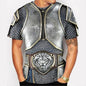 Mens T-Shirts For Men Clothing Oversized Tees Unisex Armor Graphic 3D Print Summer Casual Short Sleeve Armour Tops