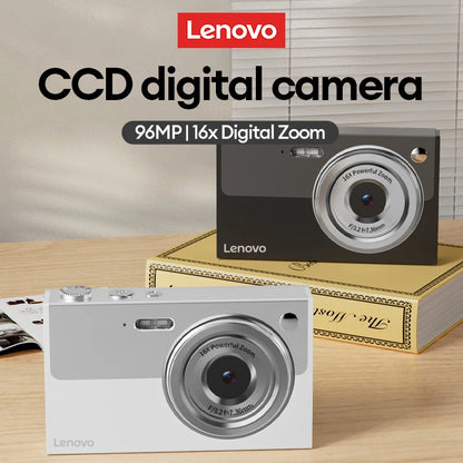 Cyfrowy Aparat Fotograficzny Lenovo 96MP 16-krotny Zoom Cyfrowy Aparat dla Studentów do Użytku Zewnętrznego Przeciwwstrząsowy Cyfrowe Wideo Autofocus z Kartą 32G XJ22