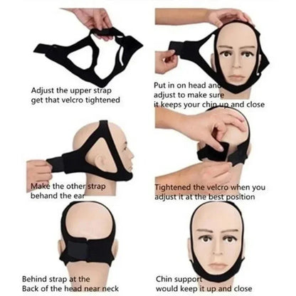 1/2/3/4Pcs Anti Snoring Chin Strap Sleep Apnea Jaw Solution for Women Men Face V Shaper Sleeping Aid Tools Health Care