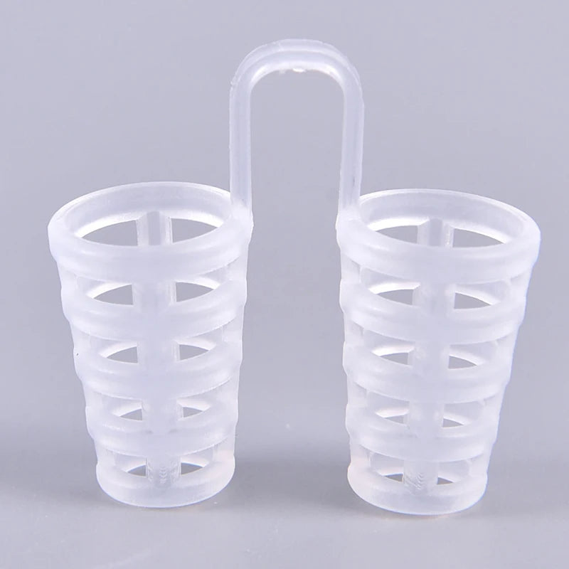 {#} 1pc Anti Snoring Device Aid Sleeping Soft Safe Silicone Boxed Comfortable Nasal Dilators Stop Nose Clips 4 Sizes
