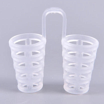 {#} 1pc Anti Snoring Device Aid Sleeping Soft Safe Silicone Boxed Comfortable Nasal Dilators Stop Nose Clips 4 Sizes