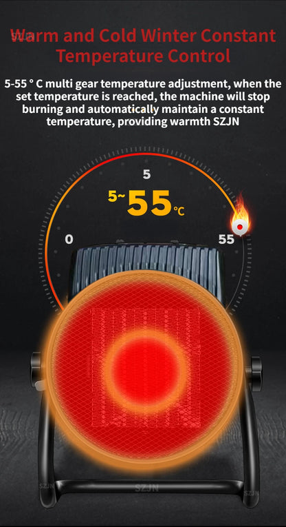 Industrial Portable Electric Heater Blower Natural Hot wind Adjustable Ceramic Heating Stove Radiator Thermal Air Warmer
