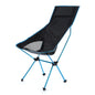 Portable Ultralight Folding Camping Chair - Oxford Fabric, Extended Length for Outdoor Fishing, BBQ, Picnic, Beach Festival