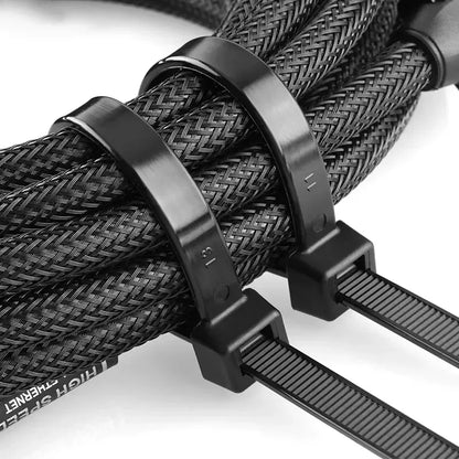 Self-locking plastic nylon tie Black 5x300mm cable tie fastening ring 8*500mm cable tie zip wraps strap nylon cable tie 5*300mm