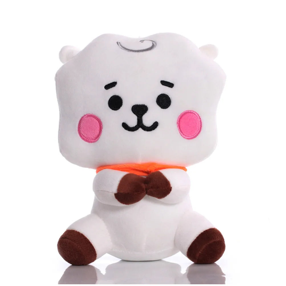 B-T-21 Plush Doll Keychain Koay Shooky Mang Cooky Cute Stuffed Pendant Backpack Ornament Gift for Fans Bag Decor