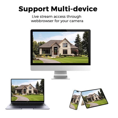 4MP 2K Mini Wifi Camera with 4X Digital Zoom Indoor Night Vision IP Surveillance Camera for Home Security Protection ICsee APP