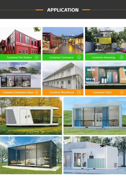 Customize Foldable Modular Expandable Container House 20ft 2 Bedrooms Bathroom Terrace with Roof Foldable House Collapsible Home