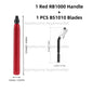 RB1000 Hand Metal Deburring Tool Red with 360 Degree Rotating Blades for 3D Printing Wood Metal Plastic Aluminum Copper Steel