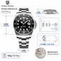 PAGANI DESIGN Men Watches Automatic Watch Mechanical Watch Sapphire Glass Stainless Steel Luminous Date Reloj Hombre Luxury Wris