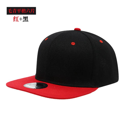 Custom Logo Snapback Caps Men Hip Hop Male Bone Baseball Cap Unisex Solid Color Cotton Adjustable Rock Band Flat Hats Visor Hat