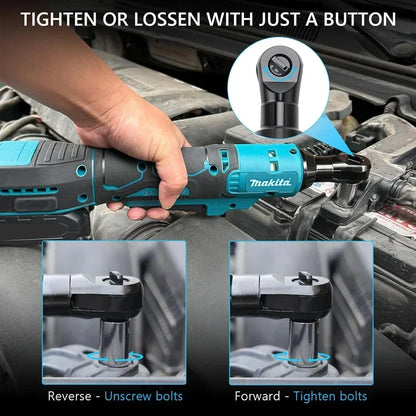 MAKITA DWR180Z klucz grzechotkowy akumulatorowy 18V LXT 6,35mm 800obr/min 47,5N·m klucz kątowy klucz nasadowy elektronarzędzia DWR180