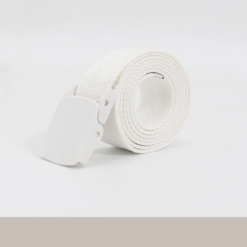 Colorful Canvas Tactical Belt Unisex Fashion Casual Luxury Trend Jeans Accessories Youth Nylon Girdle Cute Kids Hunting Belt