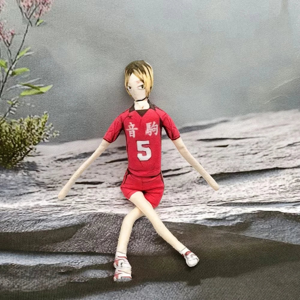 Anime Haikyuu Hinata Shoyo Kozume Kenma Cosplay Cotton Doll Iron Wire Skeleton Twistable Abstract Cartoon Figure Funny Dolls