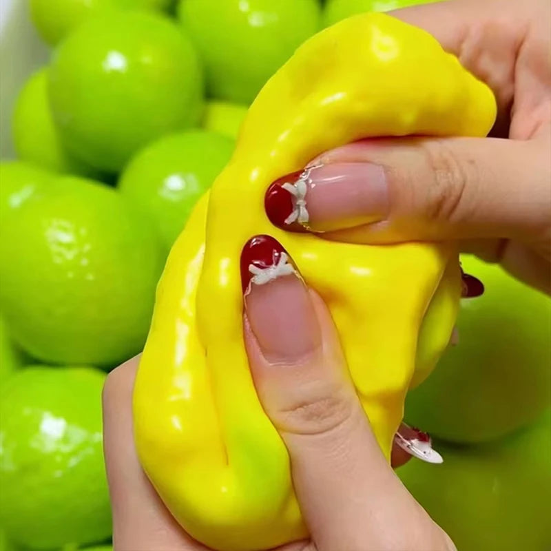 Color-Changing Lemon Squishy Fidget Toys Lemon No rebound Stress Ball Squeeze Toy ASMR Sensory Stress Relief Toy for Adults ﻿