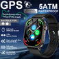 2026New Military Dual-band GPS Smart Watch Compass IP68K Waterproof Bluetooth Call Heart rate Sports Smart Watch For IOS Andriod