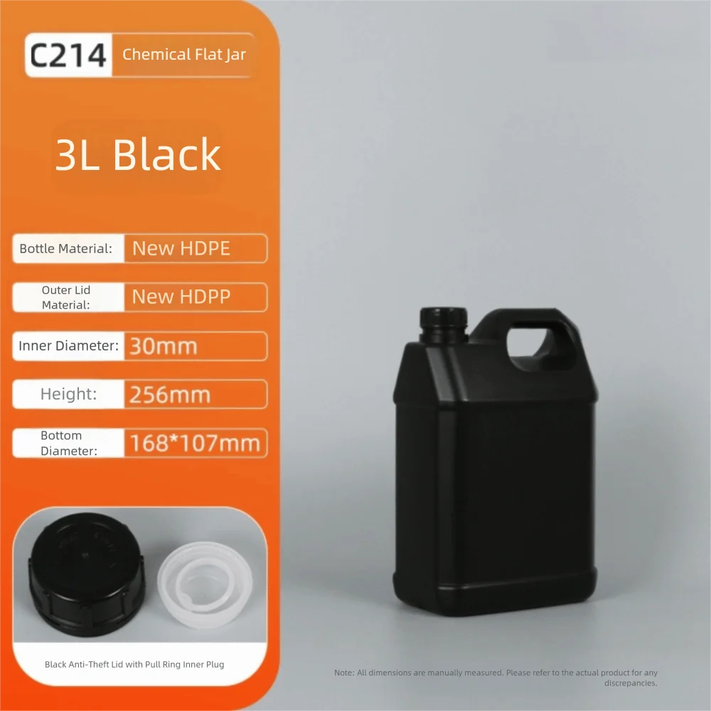 1/2/3/4/5/6/10L Plastic Airtight Bottle with Lid Food Grade HDPE Bucket Sealed Large-Capacity Oil Jerrican Gel Shampoo