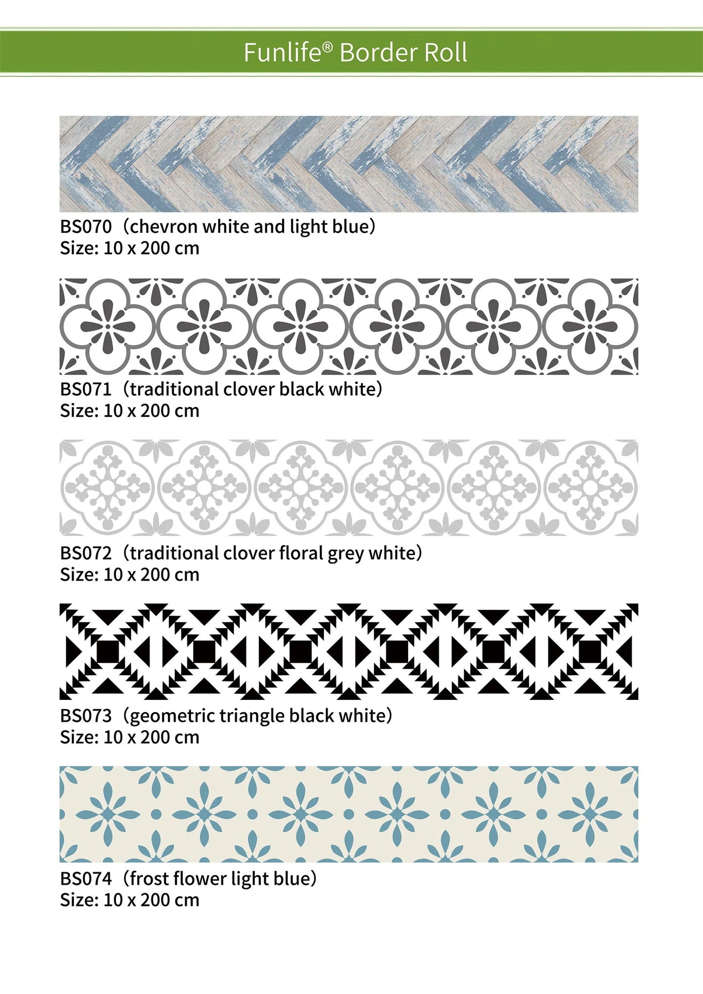 10x200cm Baseboard Sticker Moroccan Mosaic Tile Style Wall Border Sticker DIY Kitchen Bathroom Decoration Waistline Wall Sticker