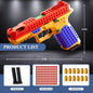 SIG17 Hanging Toy Gun Continuous Firing Building Block Pistol Shell Throwing Airsoft Blowback Toy Outdoor Shooting for Children