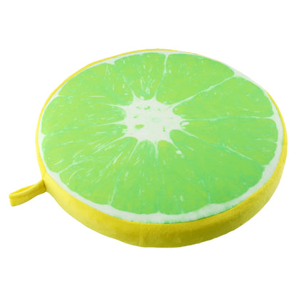 Cartoon Fruits Print Round Bar Chair Cushion Cover Anti-Slip Seat Cushion Slipcover Soft Stool Cushion Covers For Living Dining