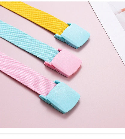 Colorful Canvas Tactical Belt Unisex Fashion Casual Luxury Trend Jeans Accessories Youth Nylon Girdle Cute Kids Hunting Belt