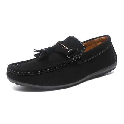 Summer Men's Casual Shoes For Men Faux Suede Leather Loafers Man Moccasins Comfy Breathable Slip-on Flat Shoes Man Driving Shoes
