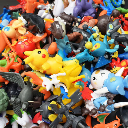 144 Style Pokemon Figure Toys Anime Pikachu Action Figure Model Ornamental Decoration Collect Toys For Children's Christmas Gift