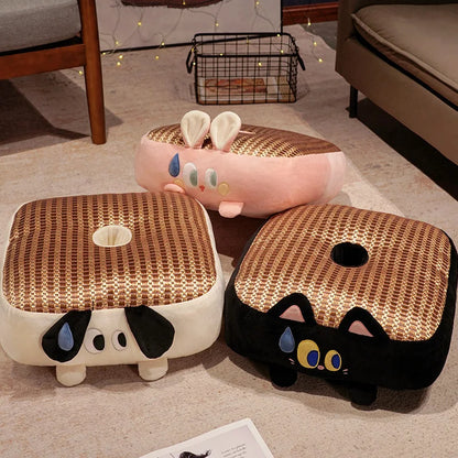Thickened Lazy Rattan Mat Home Soft Comfortable Floor Stool Tatami Cushion for Living Room Bedroom Floor Seating