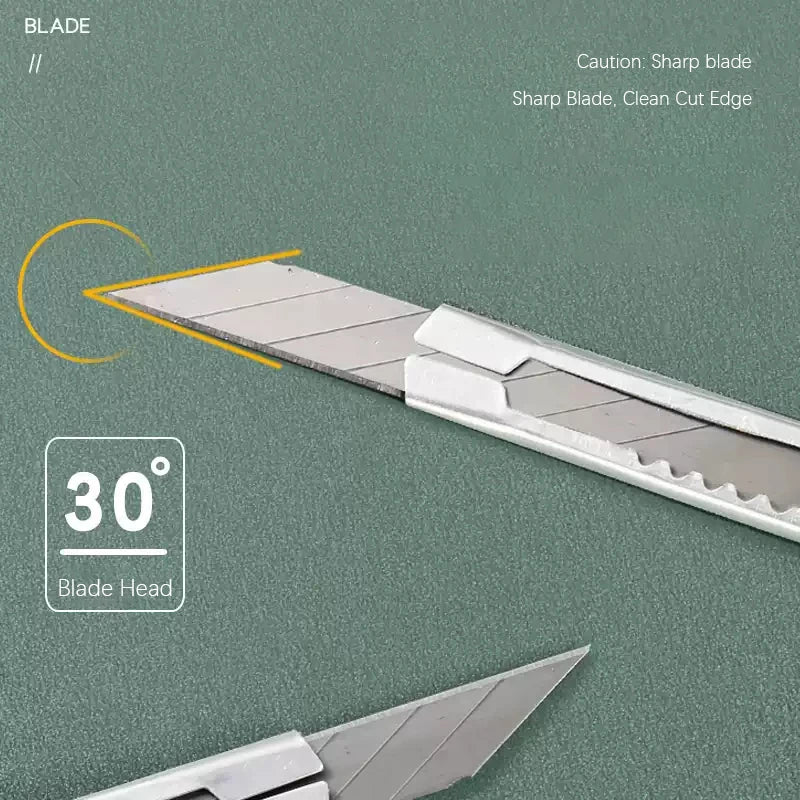 Multi‑Purpose Box Cutter Knife Kit, Stainless Steel Handheld Cutting Tool for Craft, Carving, Packaging & Daily Use