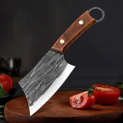 Handmade Forged Chinese Cleaver Knife Ultra Sharp Slicing Filleting Knives Chef Knife for Meat Vegetable Kitchen Cooking Tools