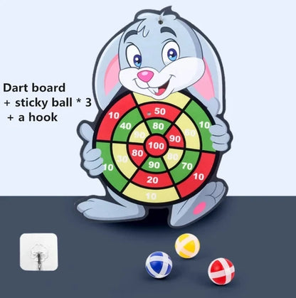Sticky Ball Dart Board Target Sports Game Toys For Children Outdoor Party Toys Target Sticky Ball Throw Educational Board Games
