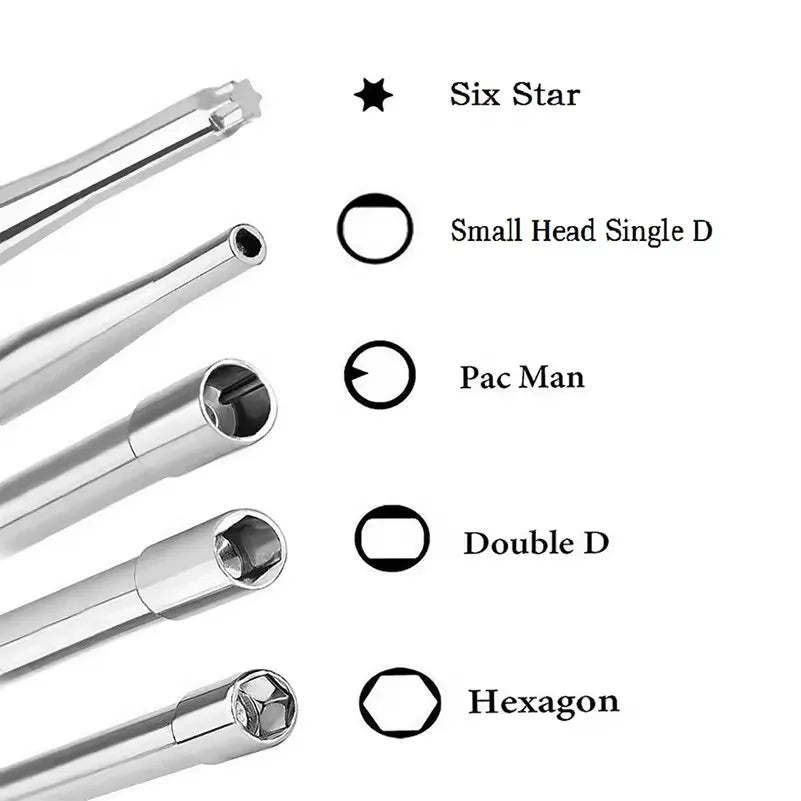 Carburetor carb Adjusting hand Tool Pac Man Double D Hexagon Hex Socket Screwdriver Driver Chainsaw Speed Adjustment Repair Tool