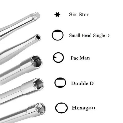 Carburetor carb Adjusting hand Tool Pac Man Double D Hexagon Hex Socket Screwdriver Driver Chainsaw Speed Adjustment Repair Tool
