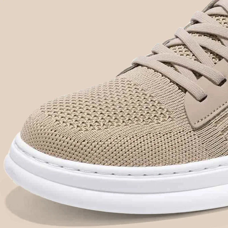 Comfortable Breathable Knitted Sport Shoes Men Soft Bottom Non Slip Mesh Flats Men Spring Summer Slip On Light Casual Loafers