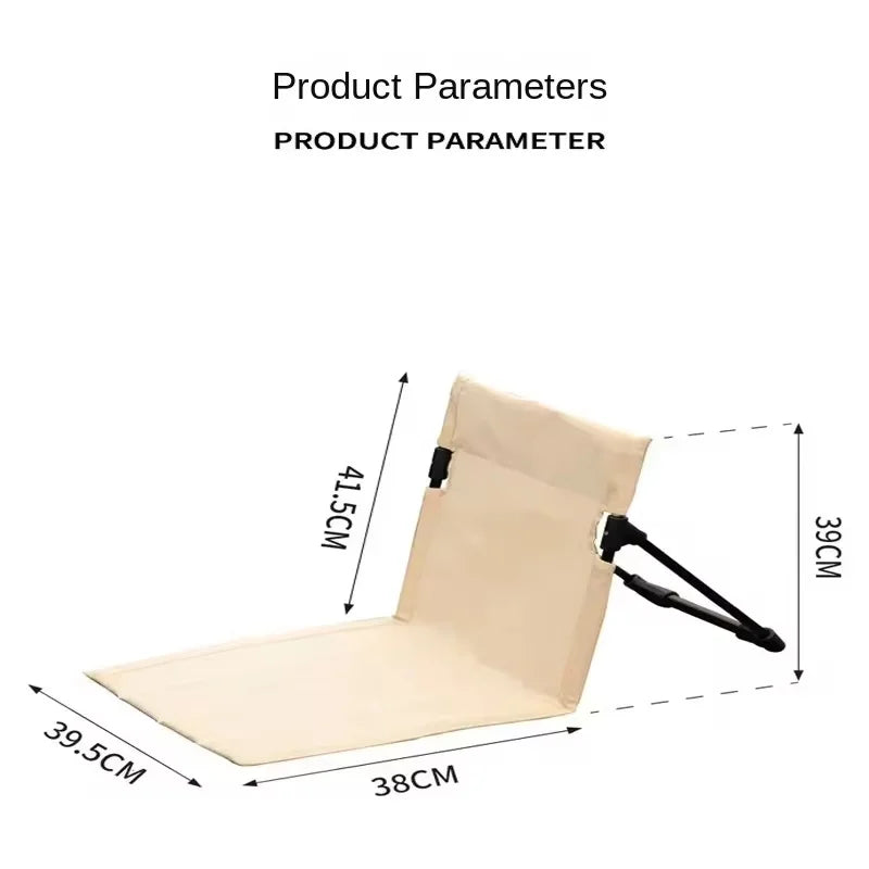 Lightweight Fold-Up Aluminum Camping Seat for Outdoor Travel, Fishing, and Beach Relaxation