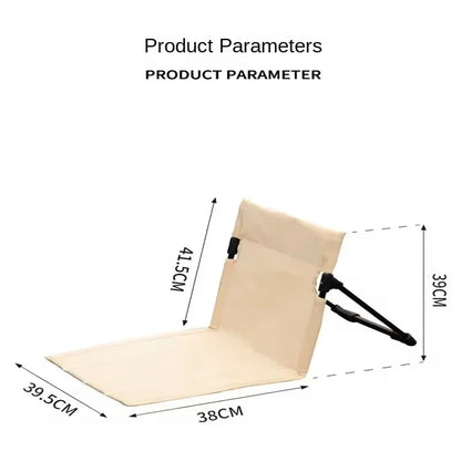 Lightweight Fold-Up Aluminum Camping Seat for Outdoor Travel, Fishing, and Beach Relaxation