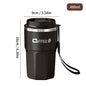 WORTHBUY Coffee Mug With Lid&Handle 304 Stainless Steel Tea Milk Coffee Cup Double Wall Insulated Anti Scalding Drinking Cup