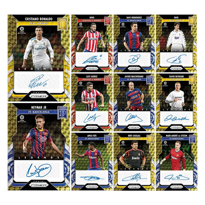 Panini Style DIY Card Set: Neymar, CR7, Modrić & Ansu Fati, Ultimate Football Gift for Fans, Premium Signature Collector Cards