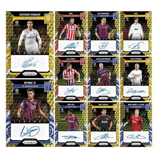 Panini Style DIY Card Set: Neymar, CR7, Modrić & Ansu Fati, Ultimate Football Gift for Fans, Premium Signature Collector Cards
