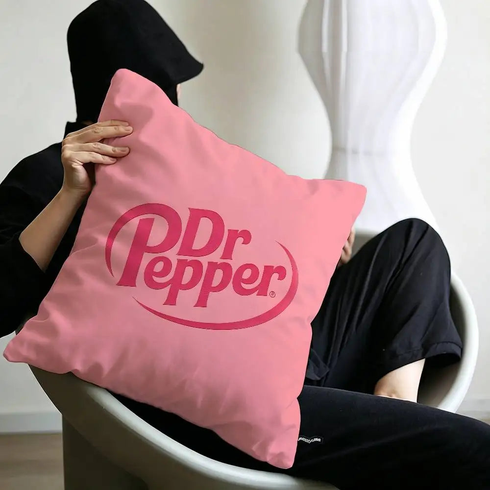 classic beverage brand Dr Pepper Pillow Anime Pillow Sofa Bed Head Pillow Cover Cushion Cover 45x45 cm Fashion