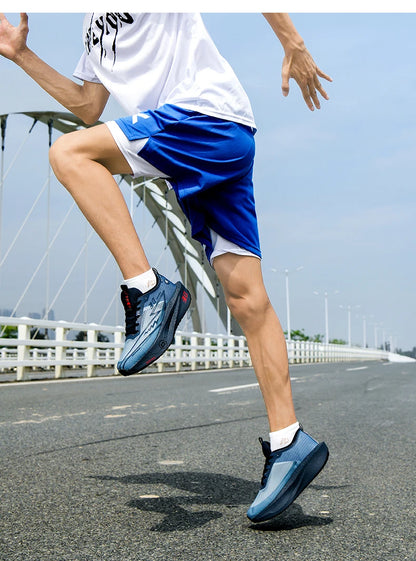 Couple Breathable Mesh Carbon Board Shoes, Student Sports Exam Shoes, Chunta Ultra Light Rebound Marathon Running Shoes