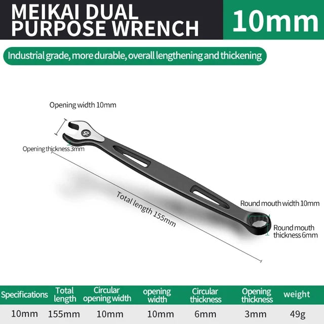 8mm-32mm Ratchet Wrench Dual-purpose Metric Setdouble Offset Ring Spanner Universal Spanner For Car Repair Hand Tool