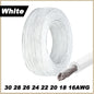 12Colors 1007 Stranded Electric Wire 5/10M 30/28/26/24/22/20/18/16AWG PVC Insulated Tinned Plating Copper Cable for DIY LED Line