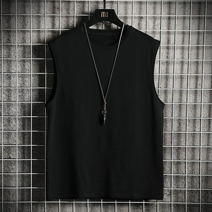 Men's Vest Sleeveless Muscle Tee Solid Blank Tank Breathable Comfortable T Shirt Hot Summer Gym Top