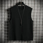 Men's Vest Sleeveless Muscle Tee Solid Blank Tank Breathable Comfortable T Shirt Hot Summer Gym Top