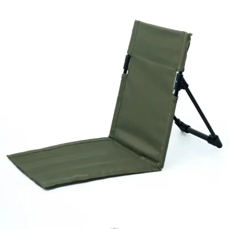 Lightweight Fold-Up Aluminum Camping Seat for Outdoor Travel, Fishing, and Beach Relaxation