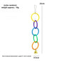 Parrot Swing Toy Bird Cage Toys with Bell Sound Colorful Climbing Ring for Lovebirds Color Ring Grinder Nibble Bird Toy Cage